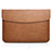 Sleeve Velvet Bag Leather Case Pocket L06 for Apple MacBook Pro 13 inch Brown