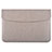 Sleeve Velvet Bag Leather Case Pocket L15 for Apple MacBook Air 13 inch Gray