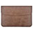 Sleeve Velvet Bag Leather Case Pocket L15 for Apple MacBook Pro 13 inch Brown