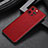 Soft Luxury Leather Snap On Case Cover A04 for Apple iPhone 14 Pro Max Red