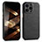 Soft Luxury Leather Snap On Case Cover A06 for Apple iPhone 14 Pro Black