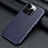 Soft Luxury Leather Snap On Case Cover A09 for Apple iPhone 16 Pro Max Blue