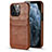 Soft Luxury Leather Snap On Case Cover A14 for Apple iPhone 13 Pro Max