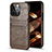 Soft Luxury Leather Snap On Case Cover A14 for Apple iPhone 14 Pro