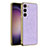 Soft Luxury Leather Snap On Case Cover AC2 for Samsung Galaxy S22 Plus 5G Purple