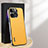 Soft Luxury Leather Snap On Case Cover AT1 for Apple iPhone 13 Pro Yellow