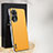 Soft Luxury Leather Snap On Case Cover AT1 for Huawei Honor 50 5G Yellow