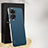 Soft Luxury Leather Snap On Case Cover AT1 for Huawei Honor 60 5G Blue