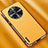 Soft Luxury Leather Snap On Case Cover AT1 for Huawei Mate 50 Yellow