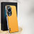 Soft Luxury Leather Snap On Case Cover AT1 for Huawei P60 Art Yellow