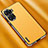 Soft Luxury Leather Snap On Case Cover AT2 for Huawei Honor 60 Pro 5G Yellow