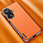 Soft Luxury Leather Snap On Case Cover AT2 for Huawei Nova 11 Orange