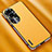 Soft Luxury Leather Snap On Case Cover AT2 for Oppo Reno10 Pro+ Plus 5G Yellow