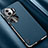 Soft Luxury Leather Snap On Case Cover AT2 for Oppo Reno11 Pro 5G Blue