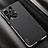 Soft Luxury Leather Snap On Case Cover AT2 for Vivo iQOO 10 Pro 5G Black