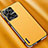 Soft Luxury Leather Snap On Case Cover AT2 for Vivo V25 Pro 5G Yellow
