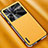 Soft Luxury Leather Snap On Case Cover AT2 for Vivo X80 Pro 5G Yellow