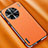 Soft Luxury Leather Snap On Case Cover AT2 for Vivo X90 5G Orange