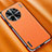 Soft Luxury Leather Snap On Case Cover AT2 for Vivo X90 Pro 5G Orange