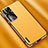 Soft Luxury Leather Snap On Case Cover AT2 for Xiaomi Redmi K50 5G Yellow