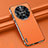 Soft Luxury Leather Snap On Case Cover AT3 for Huawei Mate 60 Pro+ Plus Orange