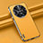 Soft Luxury Leather Snap On Case Cover AT3 for Huawei Mate 60 Pro Yellow