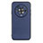 Soft Luxury Leather Snap On Case Cover B01H for Huawei Honor Magic4 5G Blue