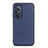 Soft Luxury Leather Snap On Case Cover B01H for Huawei Nova 9 SE Blue