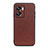 Soft Luxury Leather Snap On Case Cover B01H for Oppo A57 5G