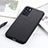Soft Luxury Leather Snap On Case Cover B01H for Oppo Reno6 5G Black