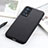 Soft Luxury Leather Snap On Case Cover B01H for Oppo Reno6 Pro 5G Black