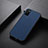 Soft Luxury Leather Snap On Case Cover B01H for Samsung Galaxy A03s Blue