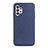 Soft Luxury Leather Snap On Case Cover B01H for Samsung Galaxy A32 4G Blue
