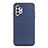 Soft Luxury Leather Snap On Case Cover B01H for Samsung Galaxy A32 5G Blue