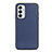 Soft Luxury Leather Snap On Case Cover B01H for Samsung Galaxy F23 5G Blue