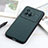 Soft Luxury Leather Snap On Case Cover B01H for Vivo X80 5G Green