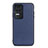 Soft Luxury Leather Snap On Case Cover B01H for Xiaomi Redmi K50 Pro 5G Blue