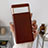 Soft Luxury Leather Snap On Case Cover B02H for Google Pixel 6 Pro 5G Red