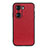 Soft Luxury Leather Snap On Case Cover B02H for Huawei Honor 60 Pro 5G Red