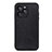 Soft Luxury Leather Snap On Case Cover B02H for Huawei Honor 60 SE 5G Black