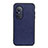 Soft Luxury Leather Snap On Case Cover B02H for Huawei Nova 9 SE Blue