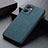 Soft Luxury Leather Snap On Case Cover B02H for OnePlus Nord CE 2 5G Green