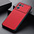 Soft Luxury Leather Snap On Case Cover B02H for Oppo K10 5G Red