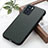 Soft Luxury Leather Snap On Case Cover B02H for Oppo Reno6 5G Green