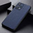 Soft Luxury Leather Snap On Case Cover B02H for Realme Q5 5G Blue