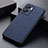 Soft Luxury Leather Snap On Case Cover B02H for Realme V23 5G Blue