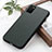 Soft Luxury Leather Snap On Case Cover B02H for Samsung Galaxy A03s Green