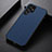 Soft Luxury Leather Snap On Case Cover B02H for Samsung Galaxy S22 Ultra 5G Blue