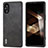 Soft Luxury Leather Snap On Case Cover B02H for Sony Xperia 5 V Black