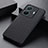 Soft Luxury Leather Snap On Case Cover B02H for Vivo iQOO Z6 Pro 5G Black